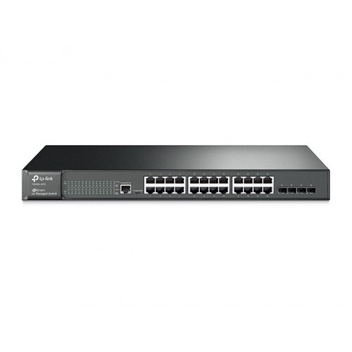 TP-Link JetStream 24-Port Gigabit L2 Managed Switch with 4 SFP Slots - T2600G-28TS