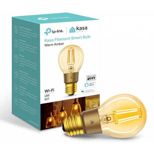 TP-Link Kasa Filament Smart Bulb, Warm Amber