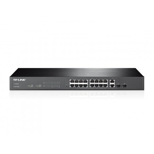 TP-Link 16-Port 10/100Mbps + 2-Port Gigabit Smart Switch