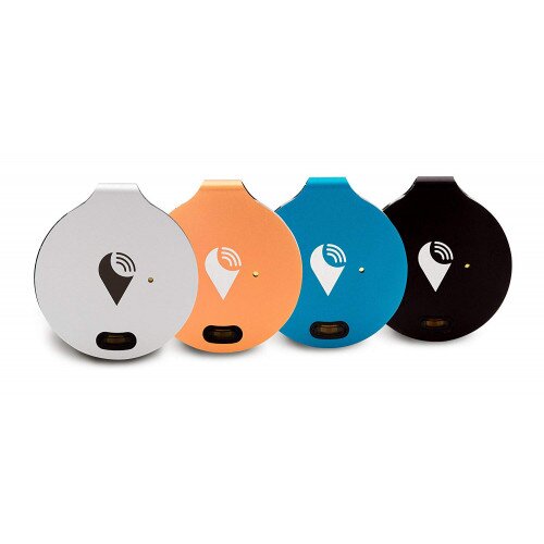 TrackR Bravo Generation 3 Bluetooth Tracking Device, Item Tracker, Phone Finder - 4 Device Pack - Silver/Black/Blue/Rose Gold