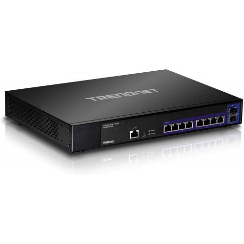 TRENDnet 10-Port 2.5GBASE-T Web Smart Switch with 2 x 10G SFP+ Slots