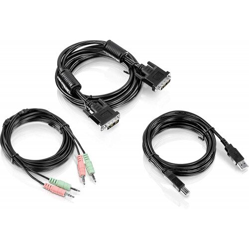 TRENDnet 10 ft. DVI-I USB and Audio KVM Cable Kit