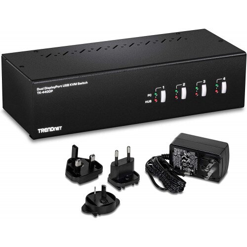 TRENDnet 4-Port Dual Monitor DisplayPort KVM Switch