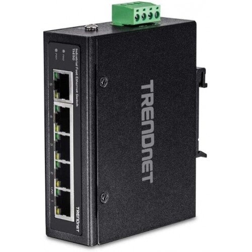 TRENDnet 5-Port Industrial Fast Ethernet DIN-Rail Switch