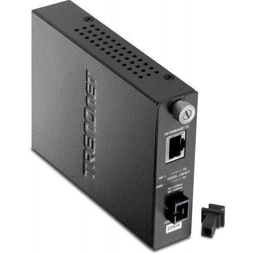 TRENDnet Intelligent 10/100Base-TX to 100Base-FX Single Mode SC Fiber Converter