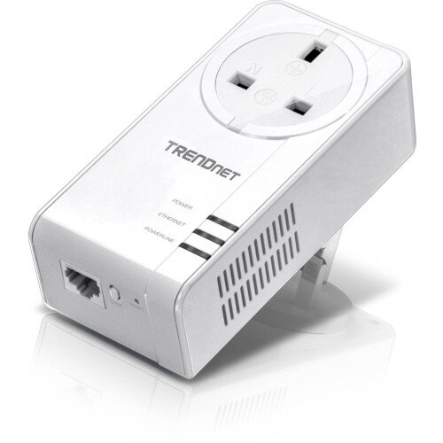 TRENDnet Powerline 1300 AV2 Adapter with Built-in Outlet - GB