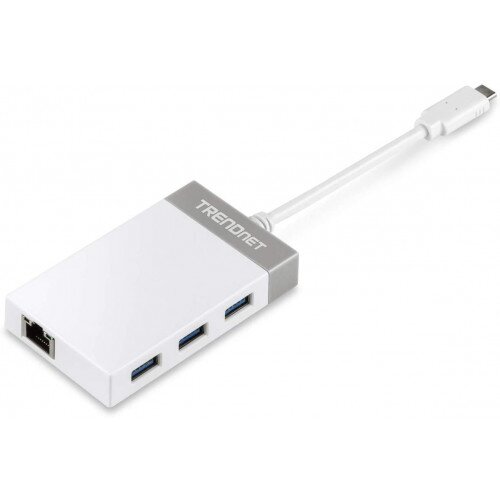 TRENDnet USB-C to Gigabit Adapter + USB Hub
