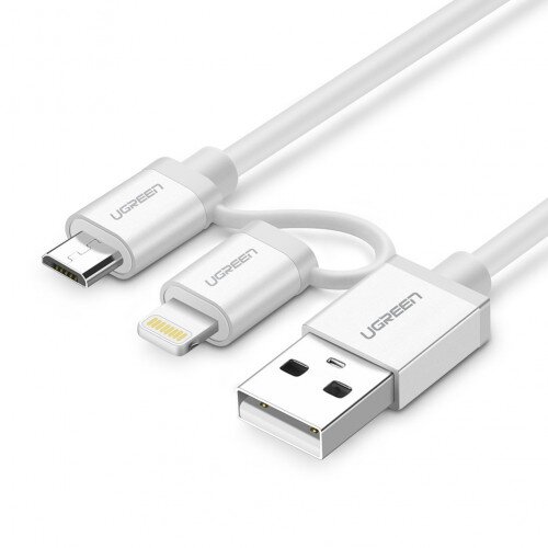Ugreen 2 in 1 Micro USB Lightning Cable