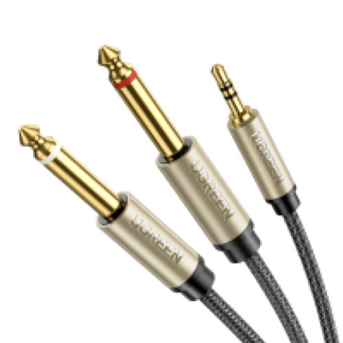 Ugreen 3.5mm TRS to Dual 6.35mm TS Cable - 6FT