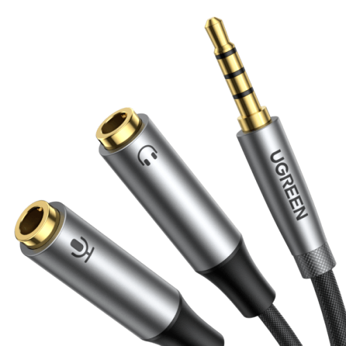 Ugreen Headphone Splitter 3.5mm TRRS Male to 2 Female Cable