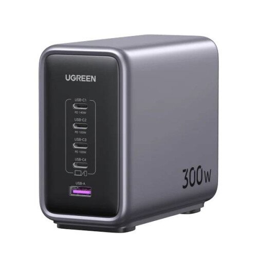 Ugreen Nexode 300W USB C GaN Charger-5 Ports Desktop Charger