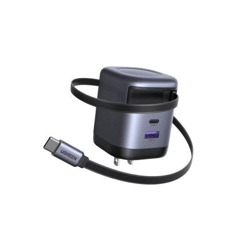 Ugreen Nexode 65W Charger with Retractable USB-C Cable