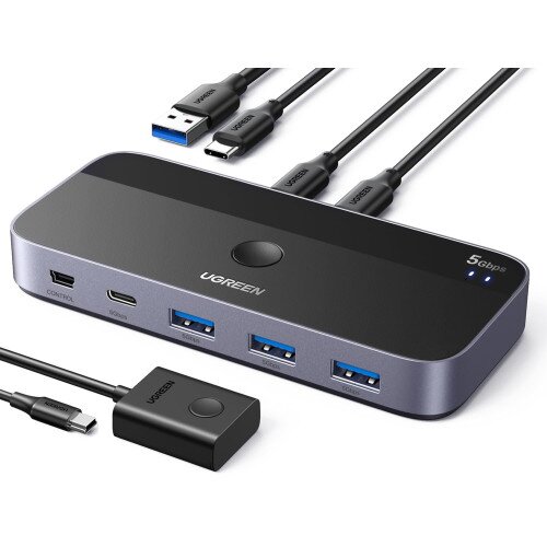 Ugreen USB-C Switch Selector 2-in-4-Out USB 3.0 Hub