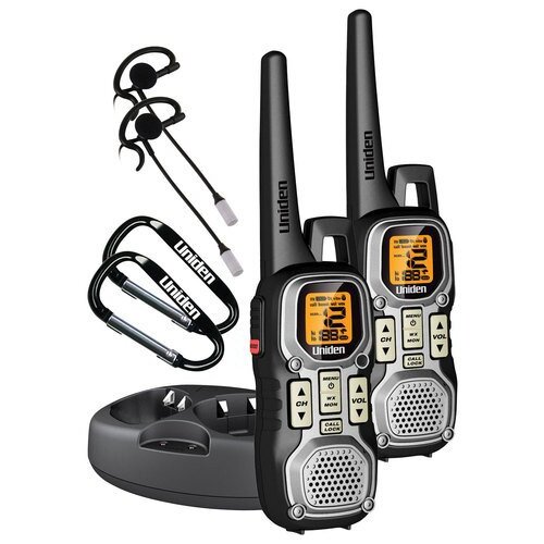 Uniden 2 x 40-Mile GMRS Radios with Charging Cradle and NOAA Weather Alert