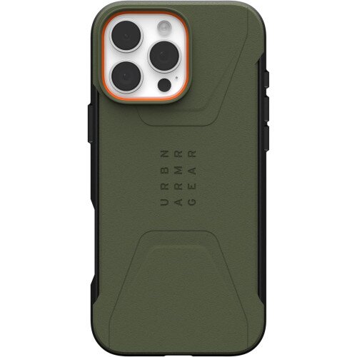 Urban Armor Gear Civilian Case with Magsafe for iPhone 16 Pro Max - Olive Drab