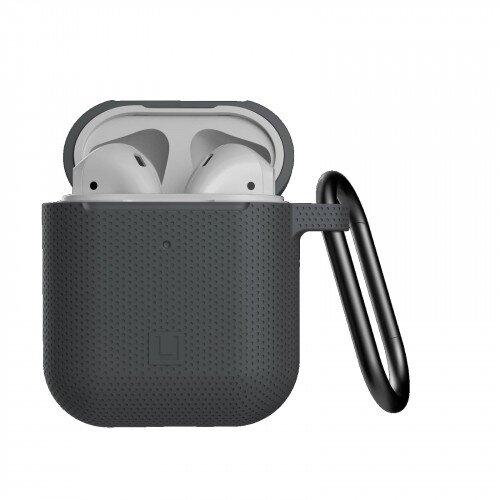 Urban Armor Gear DOT Silicone Case for Apple Airpods Gen 1 and 2 - Black