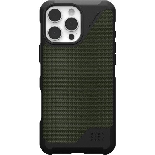 Urban Armor Gear Metropolis LT Case with Magsafe for iPhone 16 Pro Max - Kevlar Olive