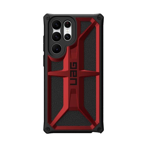 Urban Armor Gear Monarch Series Galaxy S22 Ultra 5G Case - Crimson