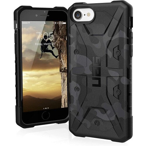 Urban Armor Gear Pathfinder SE Series for iPhone SE Case (2020) - Black Midnight Camo