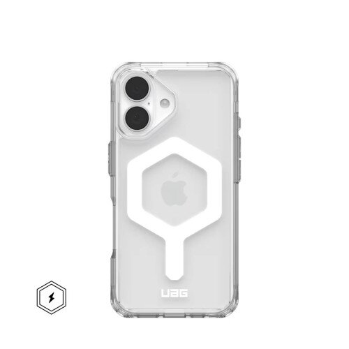 Urban Armor Gear Plyo Case with Magsafe for iPhone 16 - Ice/White