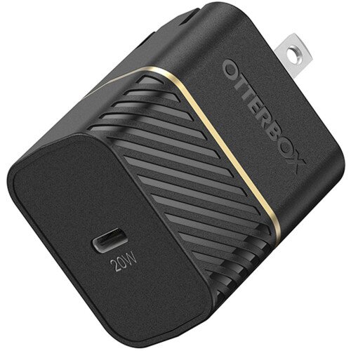 OtterBox USB-C Wall Charger, 20W - Black Shimmer