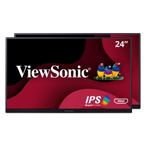 ViewSonic VA2456-MHD_H2 - 24" 1080p IPS Dual Pack Head-Only Monitors