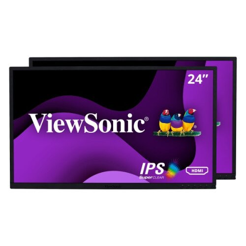 ViewSonic VG2448_H2 - 24" Dual Pack Head-Only 1080p IPS Monitors with HDMI, DP, and VGA