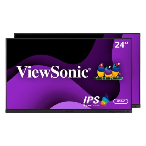 ViewSonic VG2455_56a_H2 - 24" Dual Pack Head-Only 1080p IPS Docking Monitors