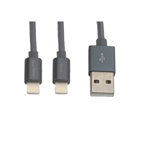 VisionTek Dual Lightning to USB 2 Meter Cable