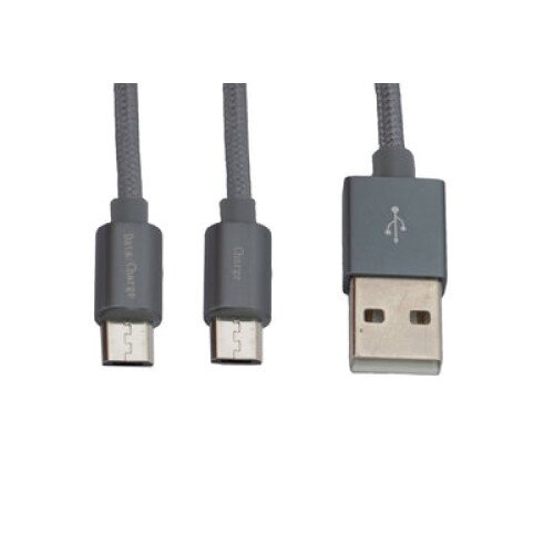VisionTek Dual Micro USB to USB 2 Meter Cable