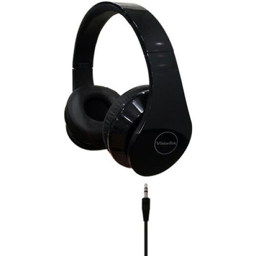 VisionTek Folding Stereo Headphones with Detachable Cable
