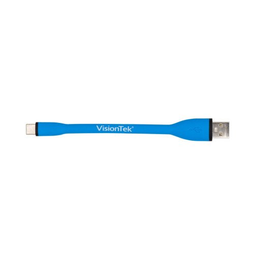 VisionTek Lightning to USB Flex Cable - Blue