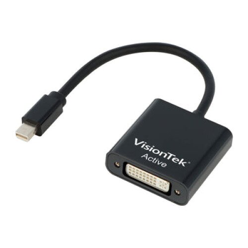 VisionTek Mini DisplayPort to SL DVI-D Active Adapter (M/F) - 7 inch