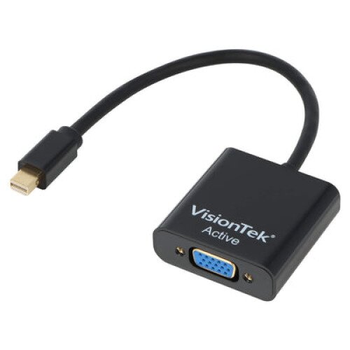 VisionTek Mini DisplayPort to VGA Active Adapter (M/F) - 7 inch