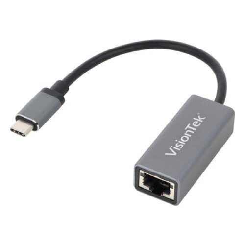 VisionTek USB-C to Ethernet 1Gbps Adapter (M/F)