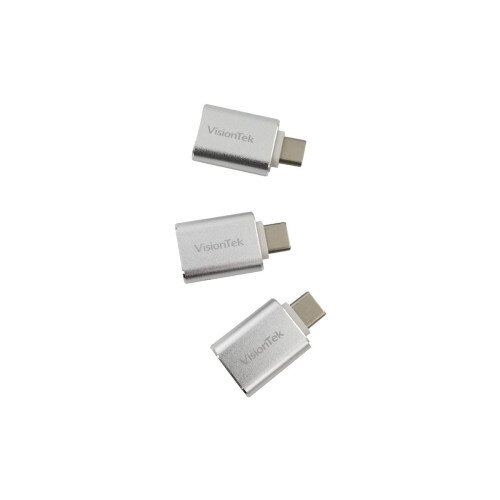 VisionTek USB-C to USB-A Adapter (M/F) - 3 Pack