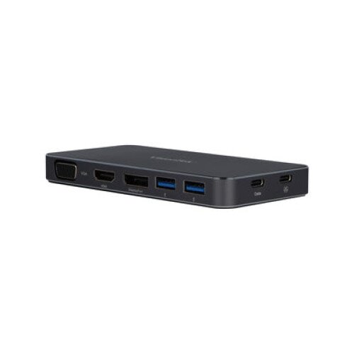 VisionTek VT200 Dual Display USB-C Docking Station With Power Passthrough