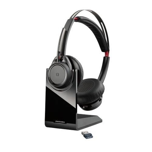 Poly Voyager Focus UC Stereo Wireless Headset - Charge Stand- USB-A - MS