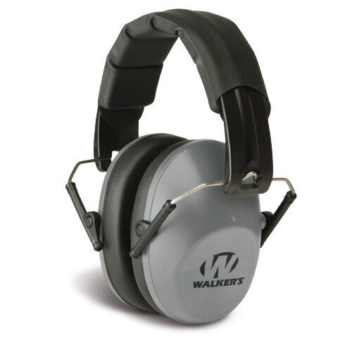 Walkers Game Ear Pro Low Profile Folding Muff - Gray