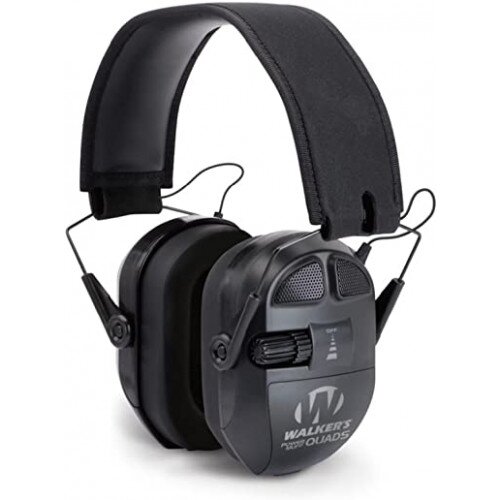 Walkers Game Ear Ultimate Power Muff Quads - Black