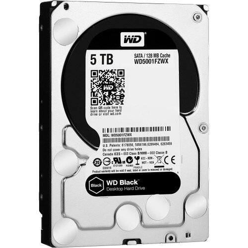 WD Black Performance Desktop Gaming Hard Drive - 5TB - 128MB