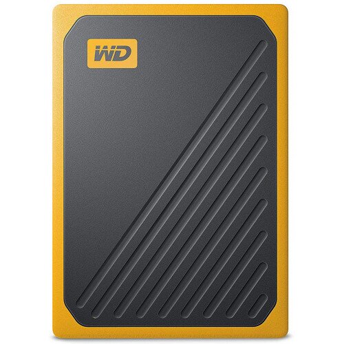 WD My Passport Go External Solid State Drive - Amber - 500GB