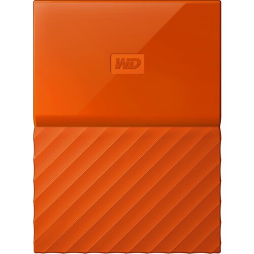 WD My Passport Portable External Hard Drive - Orange - 1TB