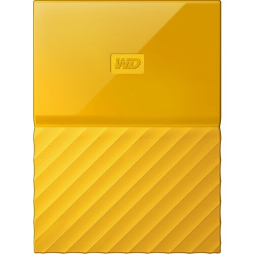 WD My Passport Portable External Hard Drive - Yellow - 1TB