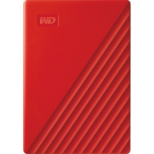 WD My Passport Portable External Hard Drive HDD - 1TB - Red