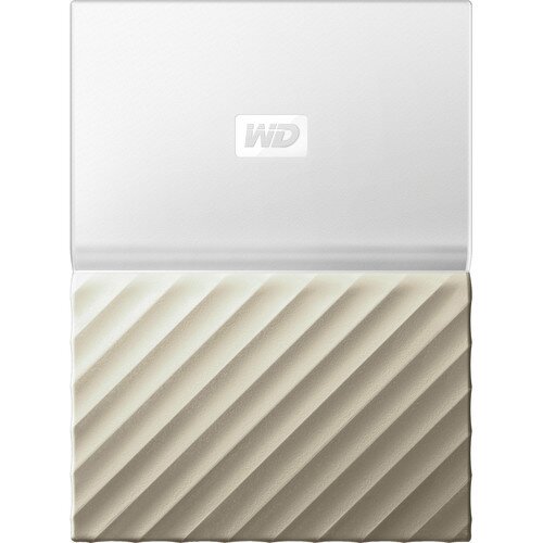 WD My Passport Ultra External Hard Drive - White-Gold - 3TB