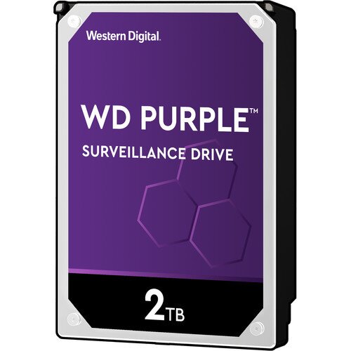 WD Purple Surveillance Internal Hard Drive - 2TB - 5400RPM - 64MB