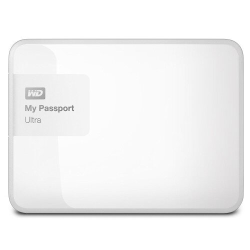 WD My Passport Ultra Portable External Hard Drive - Brilliant White - 3TB