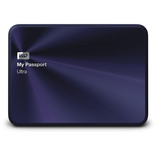 WD My Passport Ultra Metal Edition Portable External Hard Drive - Blue / Black - 4TB