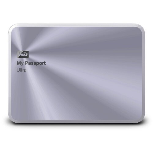 WD My Passport Ultra Metal Edition Portable External Hard Drive - Silver - 1TB